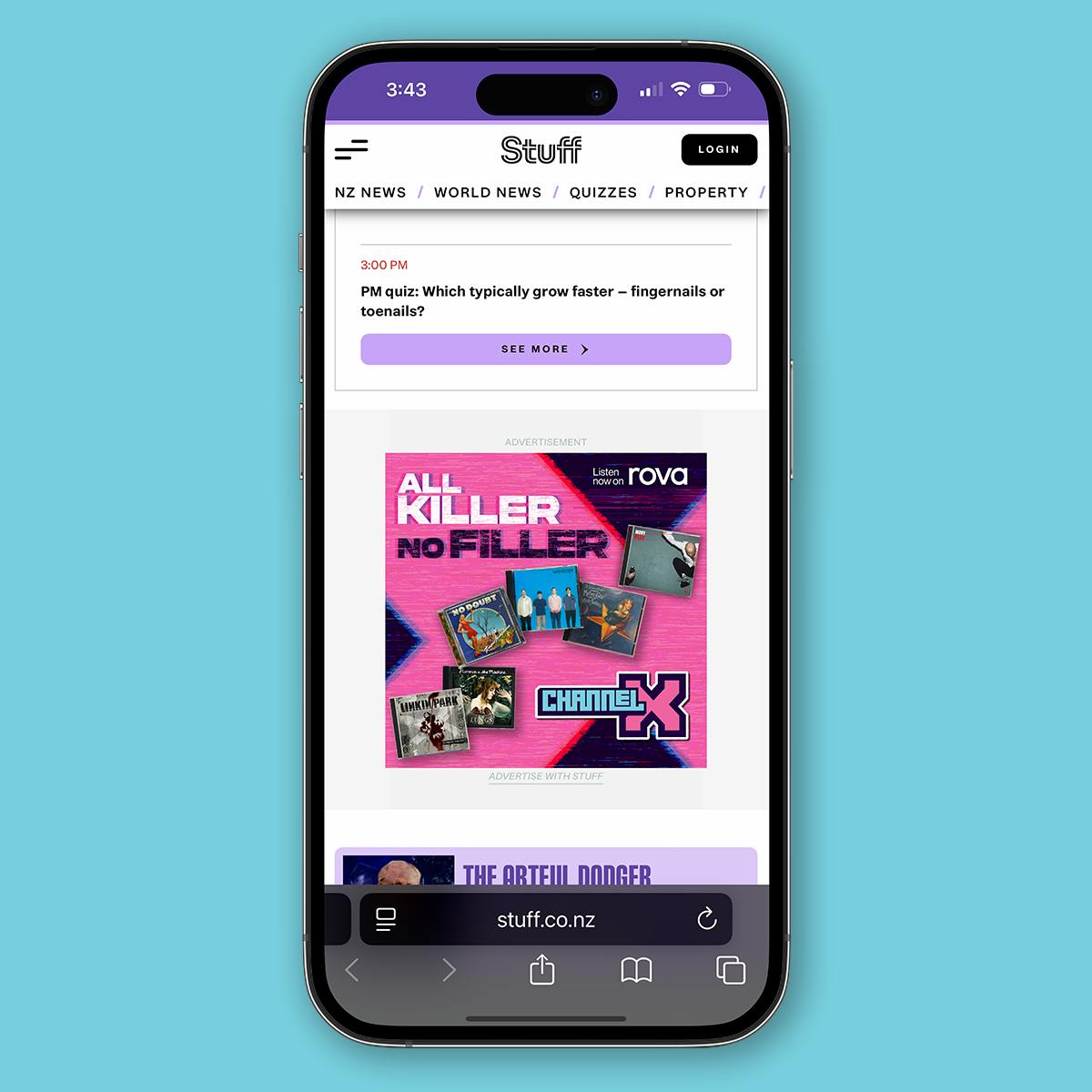 In Motion channel X Web Tile 3